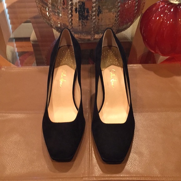 🔥 NWOT Cole Haan/Nike Air black suede heels - Picture 2 of 8